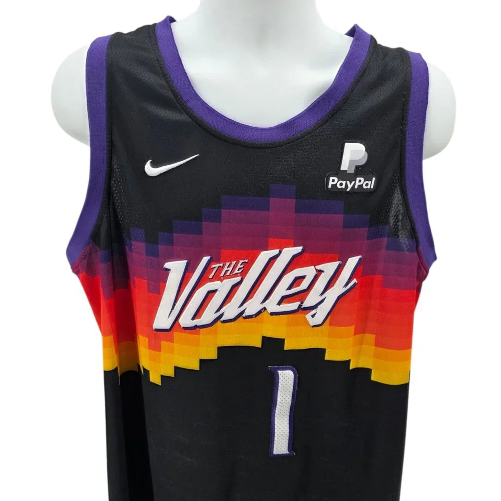 Nike Mens 50 Jersey City Edition Swingman Devin Booker The Valley NBA Multicolor - Picture 2 of 9